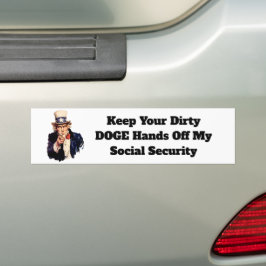 Adesivo Para Carro Mantenha Suas Mãos Sujas Do Meu Seguro Social