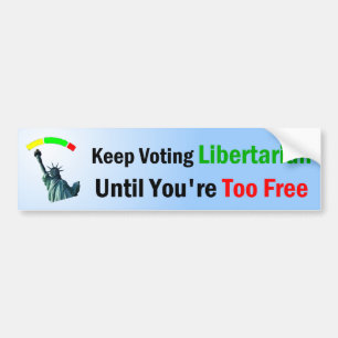 Adesivo Para Carro Mantenha votar o libertário