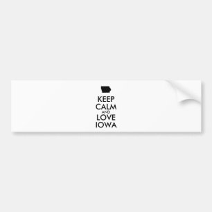 Adesivo Para Carro Manter CALM e AMOR personalizáveis IOWA