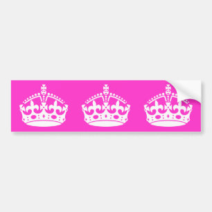 Adesivo Para Carro Manter o Ícone Real CROWN CROWN no Rosa Personali