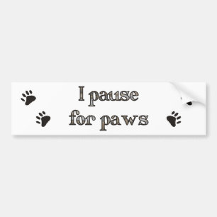 Adesivo Para Carro Manto para patas j pause for paws
