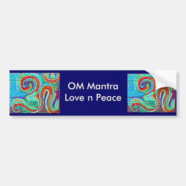 Adesivo Para Carro Mantra Om108 de OM (Frente)