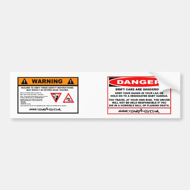Adesivo Para Carro manufacturers_warning (Frente)