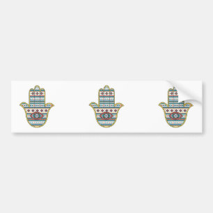 Adesivo Para Carro Mão do símbolo fatima amuleto, tribal Aztec