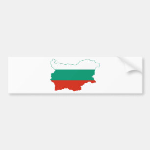 Adesivo Para Carro Mapa BG da bandeira de Bulgária