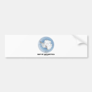 Adesivo Para Carro Mapa da Antártica (geografia)