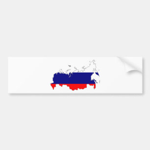 Adesivo Para Carro Mapa da bandeira de Rússia