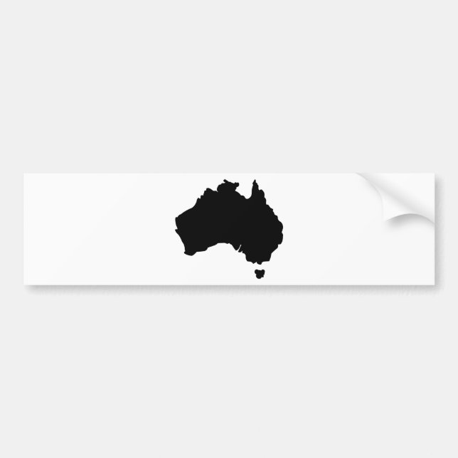 Adesivo Para Carro Mapa de Austrália (Frente)