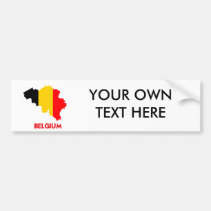 ADESIVO PARA CARRO MAPA DE BÉLGICA