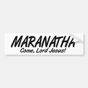 Adesivo Para Carro Maranatha, Venha Senhor Jesus!