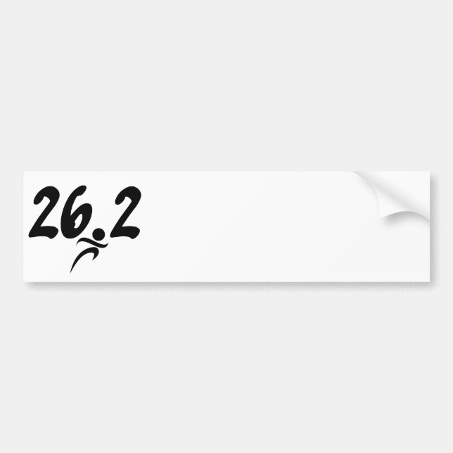 Adesivo Para Carro maratona 26,2 (Frente)