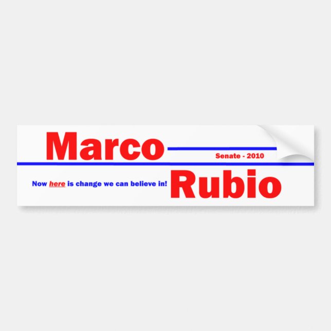 Adesivo Para Carro Marco Rubio 3 (Frente)