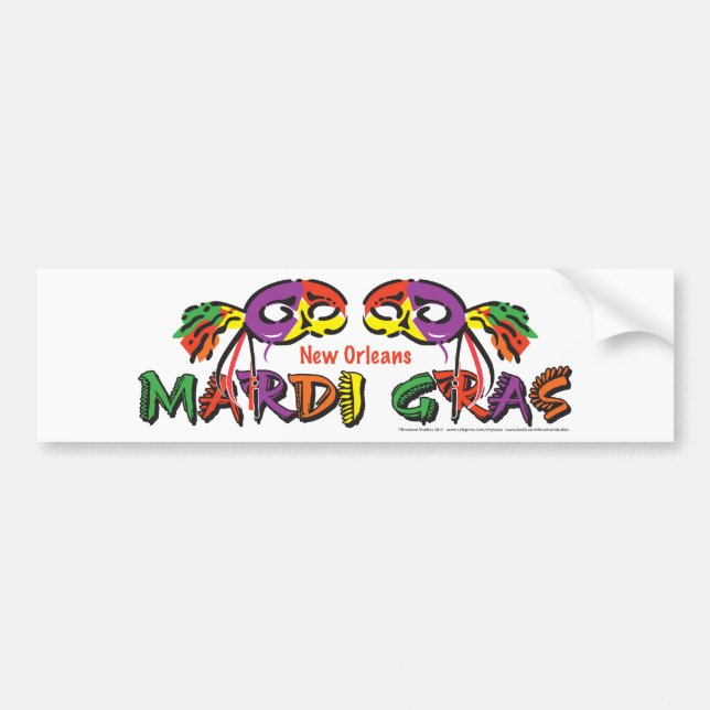 ADESIVO PARA CARRO MARDI-GRAS (Frente)