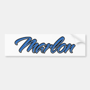 Adesivo Para Carro Marlon Name blue Aufkleber Sticker Autoaufkleber