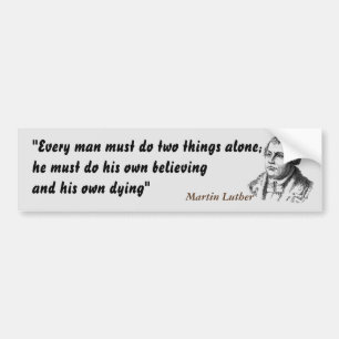 Adesivo Para Carro Martin Luther Cita Sobre Acreditar E Morrer