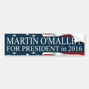 Adesivo Para Carro Martin O'Malley para o presidente 2016