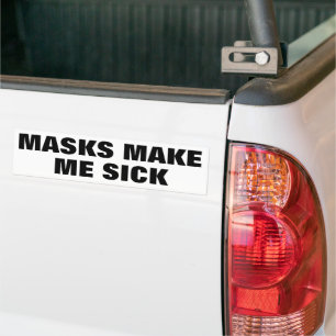 Adesivo Para Carro Máscara me deixa doente