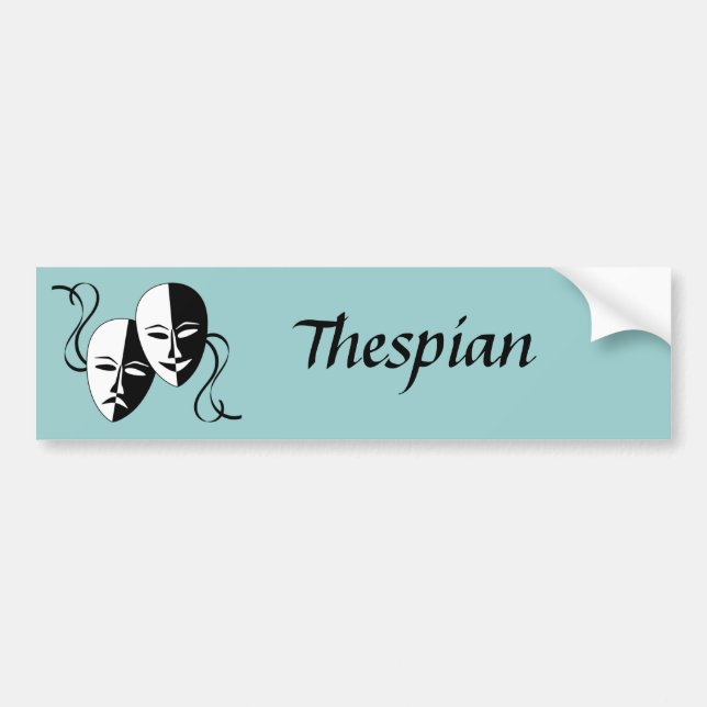 Adesivo Para Carro Máscaras de Thespian (Frente)