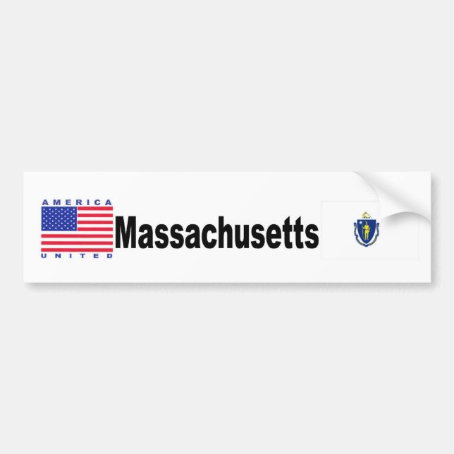Adesivo Para Carro Massachusetts (Frente)