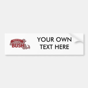 ADESIVO PARA CARRO MASSACHUSETTS PARA BUSH - .PNG