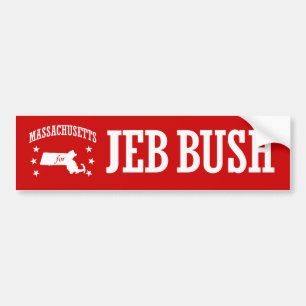 ADESIVO PARA CARRO MASSACHUSETTS PARA JEB BUSH