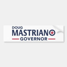 Mastriano para Governador Bumper Sticker - Branco