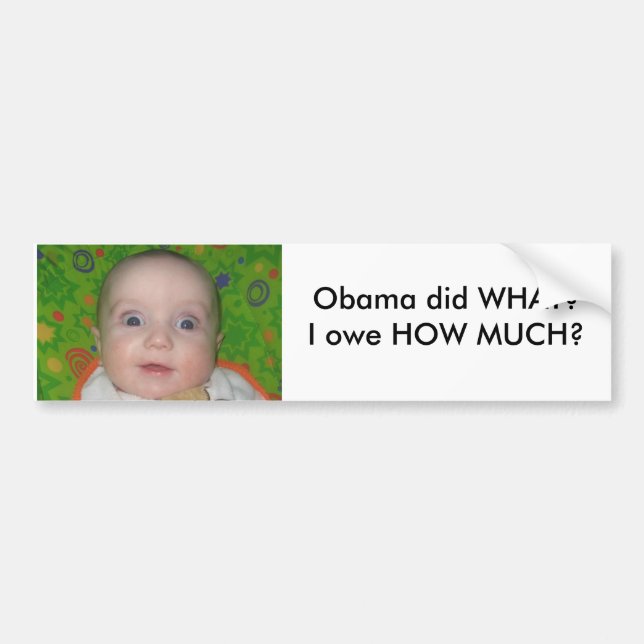 Adesivo Para Carro material 014 - Copie, Obama fez QUE? Eu devo (Frente)