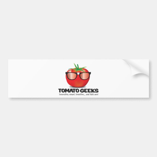 Adesivo Para Carro Material do geek do tomate (Frente)