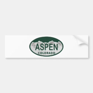 Adesivo Para Carro Matrícula de Aspen Colorado