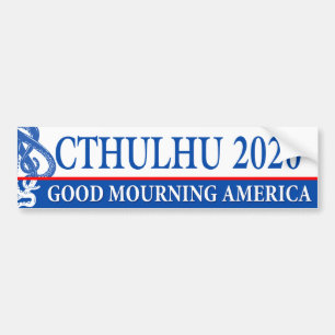 Adesivo Para Carro Mau que você pode contar - Vote em Cthulhu 2020 B