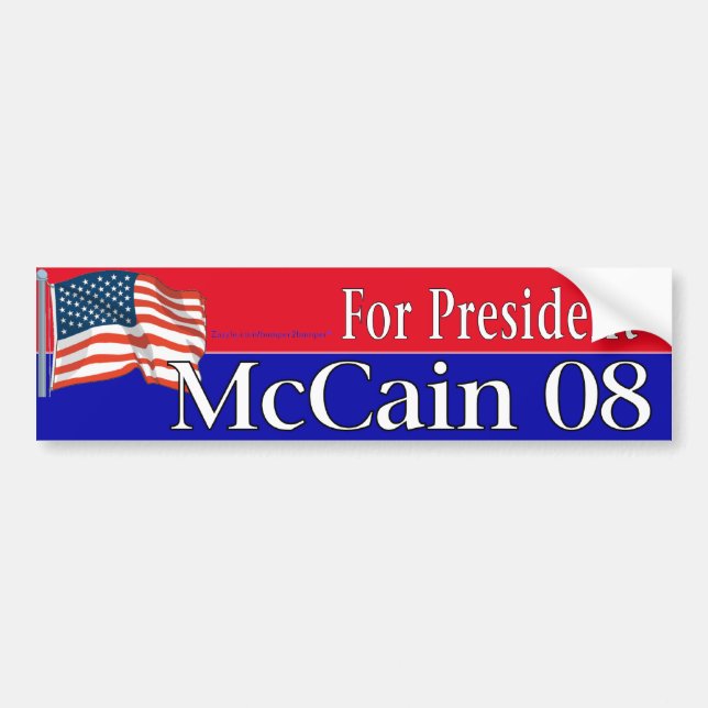 Adesivo Para Carro McCain (Frente)