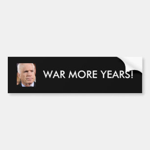 Adesivo Para Carro McCain: Guerreiam mais anos!