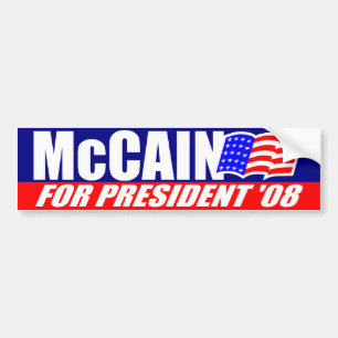 Adesivo Para Carro McCain para o presidente autocolante no vidro