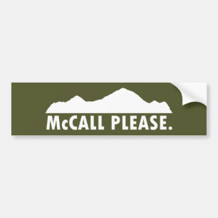 Adesivo Para Carro McCall Idaho, por favor