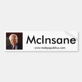 Adesivo Para Carro McInsane - John McCain