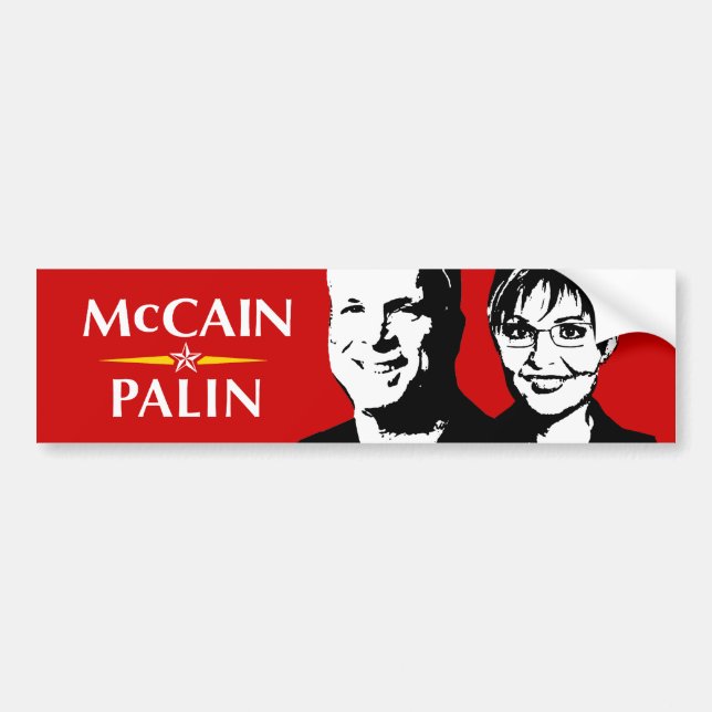 ADESIVO PARA CARRO MCMILF, MCCAIN PALIN 2008 (Frente)