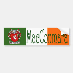 Adesivo Para Carro McNamara Clan Irish/English Flag Bumper Sticker