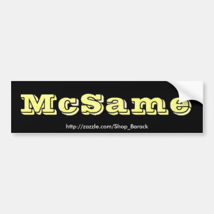 Adesivo Para Carro McSame McCain