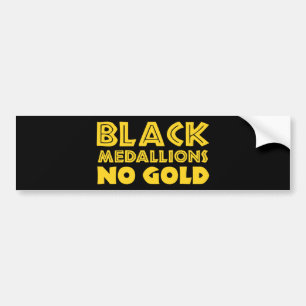 ADESIVO PARA CARRO MEDALHES PRETOS SEM DOURADO