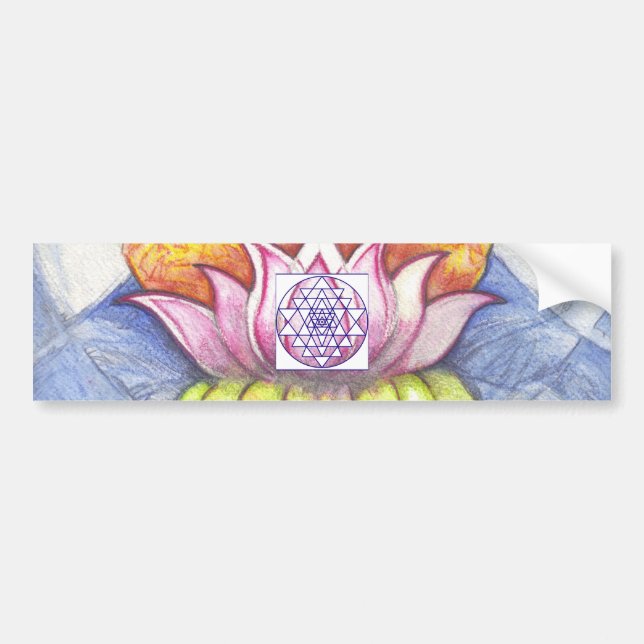 Adesivo Para Carro Meditação Lotus (Frente)