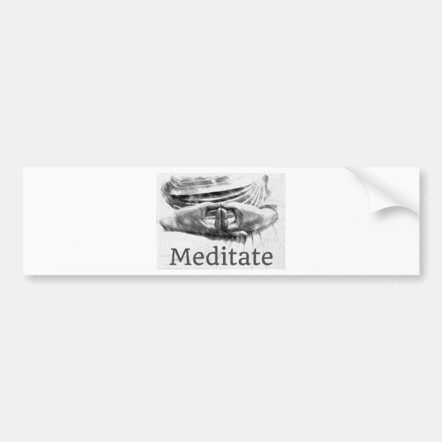 Adesivo Para Carro Meditate (Frente)