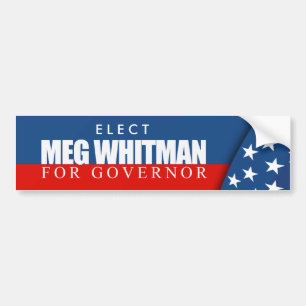 Adesivo Para Carro Meg Whitman para o governador 2010