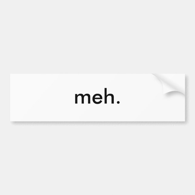 Adesivo Para Carro meh. (Frente)