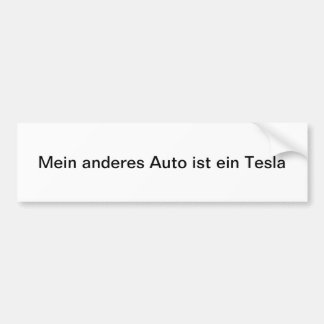 Adesivo Para Carro Mein anderes Auto ist ein Tesla Autoaufkleber