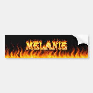 Adesivo Para Carro Melanie, fogo real e design