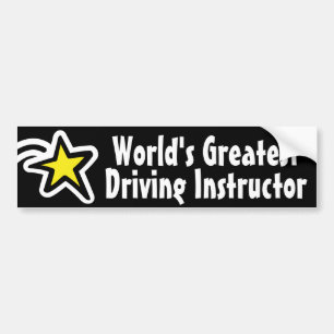 Adesivo Para Carro Melhor Instrutor de Condução do Mundo