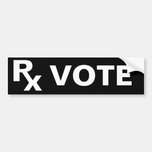 Adesivo Para Carro MELHOR PREScrição - RX VOTE - 2020