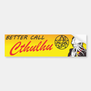Adesivo Para Carro Melhore o autocolante no vidro traseiro de Cthulhu