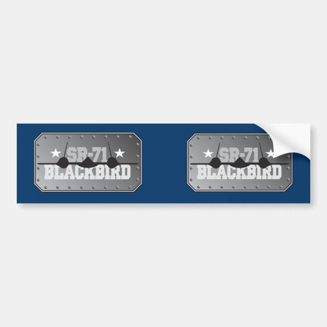 Adesivo Para Carro Melro SR-71 (Frente)