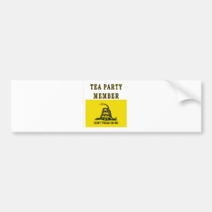 ADESIVO PARA CARRO MEMBRO DE TEA PARTY